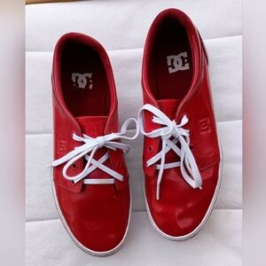 DC Women's Patent Red Sneakers_11